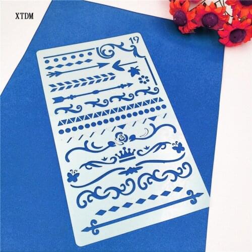 Feather arrow B mold shield DIY cake scrapbook stencils hollow Embellishments printing lace ruler Valentines Day