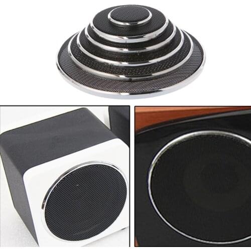 QAIXAG 2 Pcs 1/2/3/4/5/6.5 Inch Speaker Steel Mesh Round Grill Protective Cover Circle