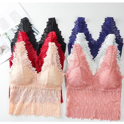 Sexy Lace Wrap Chest Tube Top Beauty Back Bra Camisole Base Underwear Suitable for both inside and outside Fashion printing T3