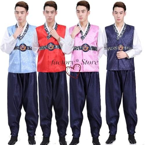 Traditional Hanbok Male Korean Costume Male Costumes Dae Jang Geum Clothing Korean Dance Clothing Men Hanbok