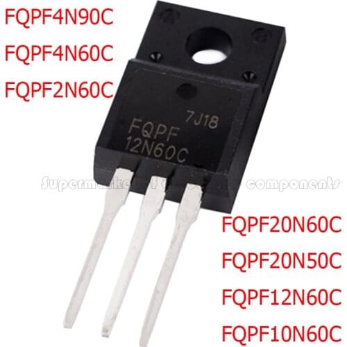 10PCS FQPF4N90C FQPF4N60C FQPF2N60C FQPF20N60C FQPF20N50 FQPF12N60C FQPF10N60C TO-220 new MOS FET transistor