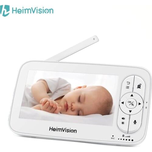HeimVision 5.0 Inch Baby Monitor Wireless Video Color 720P HD Nanny Security Night Vision Temperature motitor For HMA36MQ