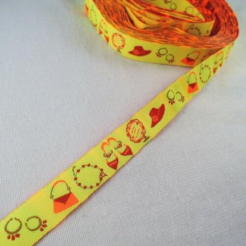 5/8" 16mm Fashion Style Woven jacquard ribbon for Party Decoration 10 yards/lot , DIY handmade materials trims Tape CX38