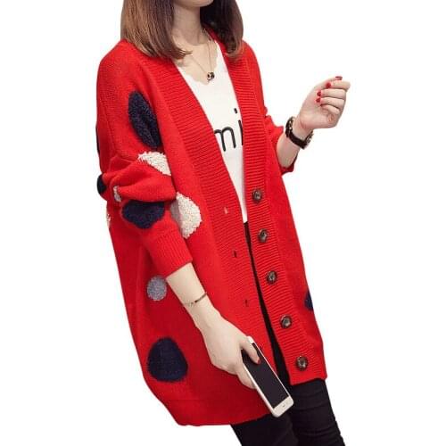 2019 Autumn Winter Womens Long Knitted Cardigan Sweaters Coat Long Sleeve Warm Jacket Sweater Feminino Tops Sueter Mujer L13