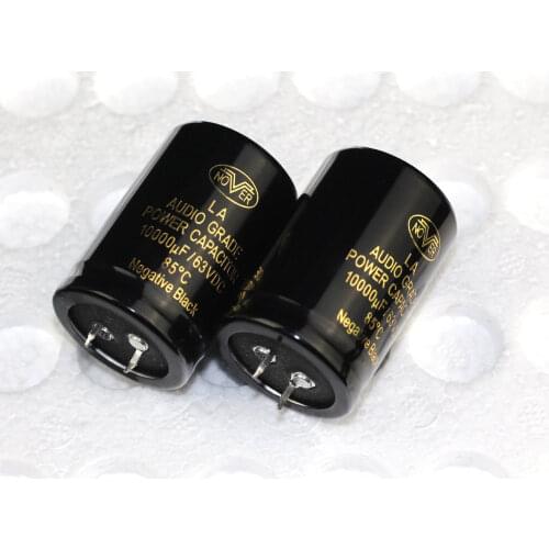 GZLOZONE 2pcs NOVER 10000uf 63V Audio Capacitors 35*50MM L3-69
