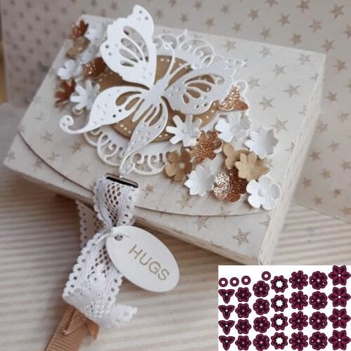 Beautiful Tiny Small Flower Customized Cutting Dies Punch Knife Scrapbooking Stencils Craft For Clear stamp DIY Decorations