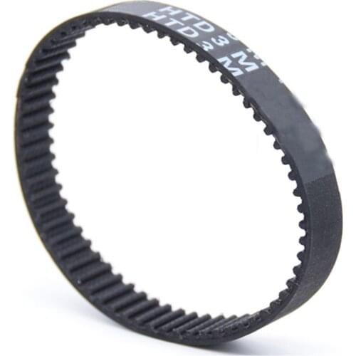 HTD3M Black Rubber Closed Loop Timing Belt, Length 129/132/135/138/141/144/147/150/153/156mm, Synchronous Belt, Wideth 10/15mm