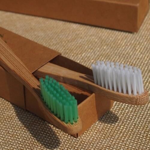 DR.PERFECT Free Shipping 2PCS/lot Eco Environment Bamboo Toothbrush Without Chemical Composition BPA Free Nylon Bristle