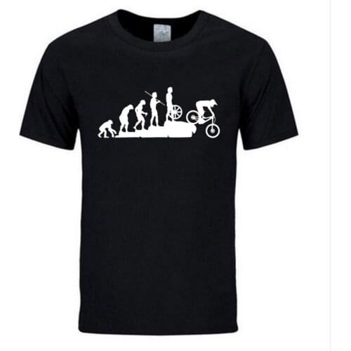 New Summer Novelty Men Mountain Biking Downhill Summer funny tshirt T Shirt Men Punk Tops Hipster Cotton Bicycle T-Shirt