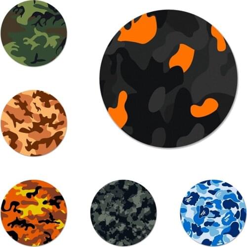 Camouflage Pattern Camo military Army Brooch Pin Cosplay Badge Accessories For Clothes Backpack Decoration Gift