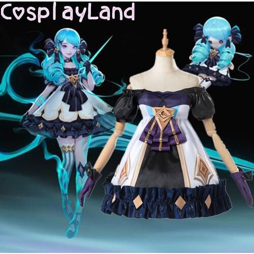 Game LOL Cosplay Gwen Costume Carnival Halloween Costumes Women Party Lolita Dress Uniform Gwen Cosplay Dress