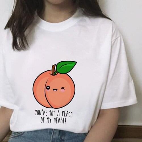 Summer Pineapple Watercolor Fruit Cute Cartoon Lady T-shirts Top T Shirt Ladies Womens Graphic Female Tee T-Shirt