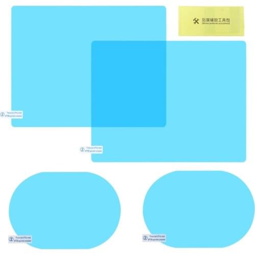 4 Pcs Car Rear View Mirror Rainproof Film Anti-Fog Clear Protective Sticker Anti-Scratch Waterproof Mirror Window Film for Car M