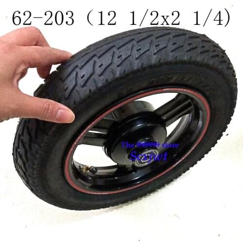 Good Quality 12 1/2x2 1/4 Tire Wheel Hub Rim for Electric Scooter Folding Bicycle Inner Tube Outer Tube Explosion-proof Tires
