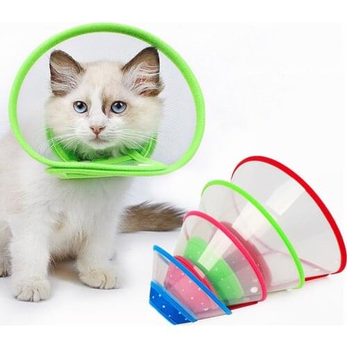 Cat Anti-bite Collar Pet Medical Recovery Collars Transparent Cat Protection Cover Elizabethan Collar Circle for Pet Supplies