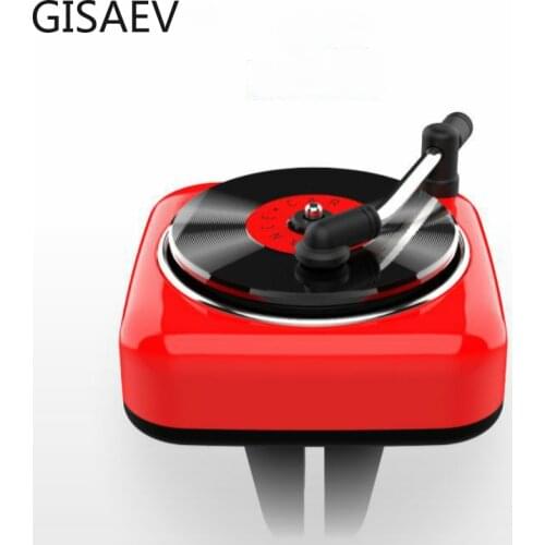 Car Freshner Perfume Record Player Air Vent Outlet Aromatherapy Clip Vintage Luxury Phonograph Essential Oil Diffuser Smell