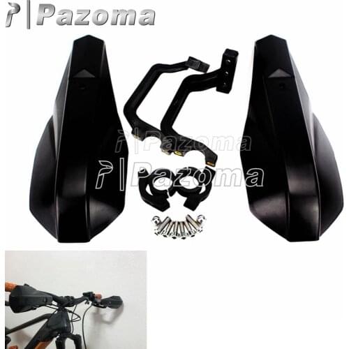 Pazoma Black Plastic Dirt Bike Hand Guard Ptotector Fit For ATV Kawasaki Yamaha Suzuki Honda Ducati Snowmobile