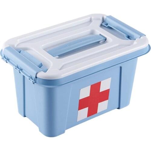 Portable Plastic Home Medicine Case Health Care Pills First Aid Kit Storage Box Portable Durable Convenient to Use Storage Box