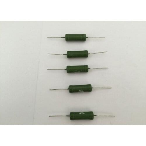 5PCS RX21 wire wound resistor 6W 0.1R-10K Ohm flat wire heat dissipation power resistor