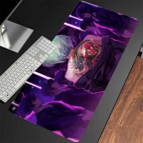 Anime Dragon Tattoo Blue Purple Mouse Pad Office Protection Pad High Quality One Piece Wholesale Laptop Mousepad Carpet Pad Xxl