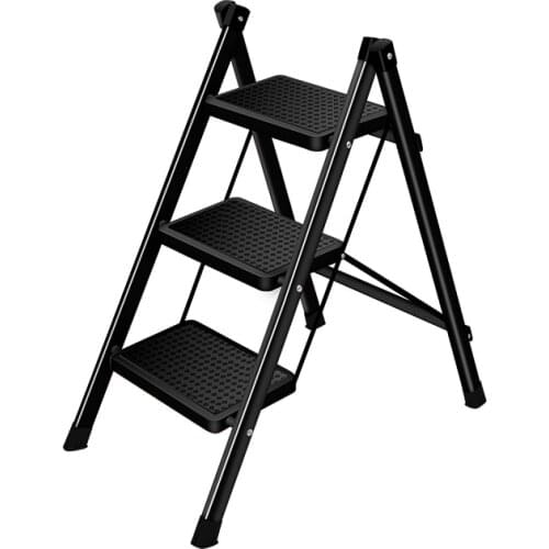 Indoor foldable miter ladder, household small ladder, thickened aluminum alloy stairs, two or three step multi-functional stool