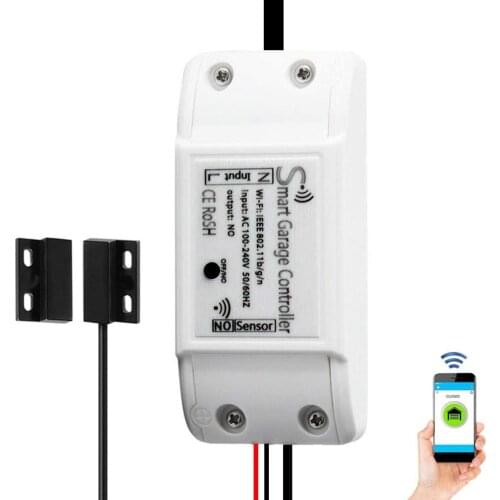 WiFi Switch Smart Garage Door Opener Controller Work With Alexa Google Home and IFTT Smart Life