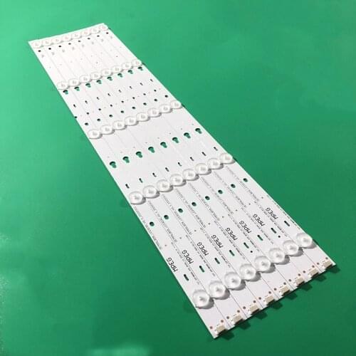 8pcs LED Backlight lamp strip 5leds for TCL D55A710 L55s4700fs L55s3900 L55fs3750 D55A810 D55A710 4C-LB3205-YHEX1 OEM55LB09
