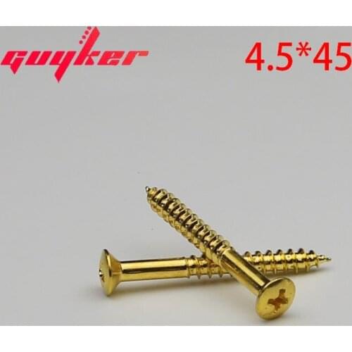 2 PCS Korean Production Guitar Screws For Guitar Bass /Electric guitar accessory Gold