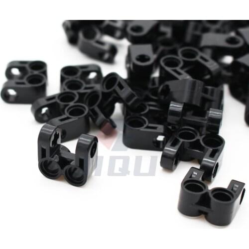 High-Tech Parts Perpendicular Double Split Axle and Pin Connector Bricks 41678 EV3 Race Car Bulk Accessory MOC Building Blocks