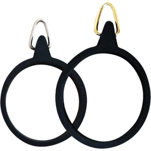 Wokotip 4pcs/lot Fishing Hook Secure Keeper Metal Holder with Rubber Ring Jig Hooks Safe Keeping For Fishing Rod Tool