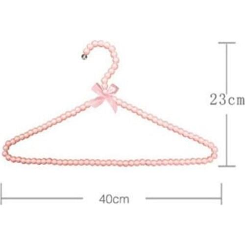 5pcs/lot 40cm Adult Plastic Hanger Pearl Hangers For Clothes Pegs Princess Clothespins Wedding Dress Hanger 10 Color