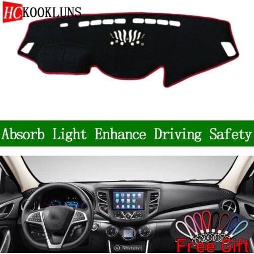 For BYD SONG DM 2016 2017 2018 Dashboard Cover Sun Shade Dash Mat Pad Carpet Car Stickers Interior Accessories