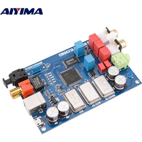 AIYIMA CM6631A Digital interface 32/24Bit 192K Sound Card DAC USB to I2S/SPDIF Coaxial Output ES9023 Independent Decoding