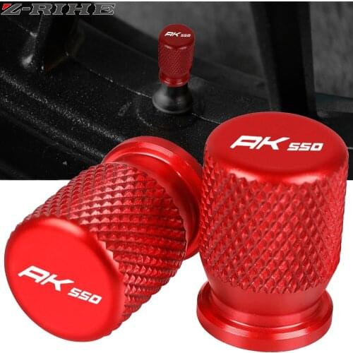 For KYMCO AK550 AK 550 ak550 2017-2019 2018 2020 CNC Alumium Accessorie Wheel Tire Valve Stem Caps Airtight Covers logo "AK550