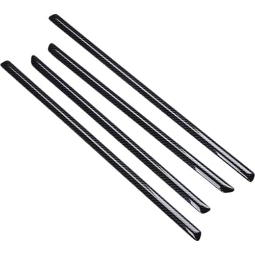 DWCX 4pcs Carbon Fiber Style Car Interior Door Armrest Strip Stripe Trim Cover Decor Fit for Honda Civic 8th 2006-2009 2010 2011