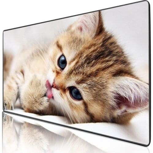 XGZ Cute Cat Game Mouse Pad Gamer Accessories Computer Notebook Keyboard Desk Mat Large Mouse Pad Gaming Desk