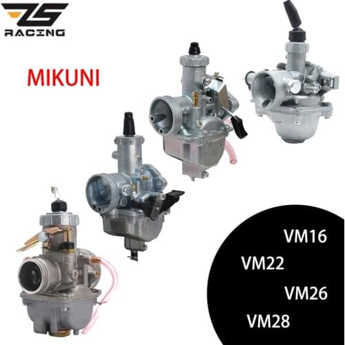 ZS Racing Motorcycle Mikuni VM16 VM22 VM26 VM28 Carburetor 19mm 26mm 30mm 32mm Carb For 50-200cc Dirt Pit Bike ATV Quad