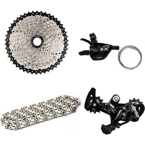 GUB AX12-speed transmission kit Steel finger dial rear derailleur 46T cassette freewheel chain four-piece bicycle accessories