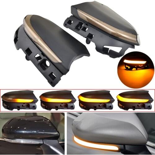 Flowing Water Flashing Side Mirror Lamp Dynamic Blinker LED Turn Signal Light For Toyota Camry XV70 C-HR CHR Prius XW50 PHV