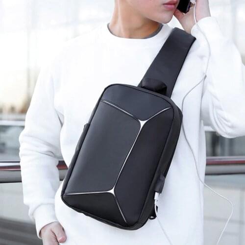 NEW Men Chest Bag Shoulder Crossbody Bag Waterproof Large Capacity for Mobile Phone