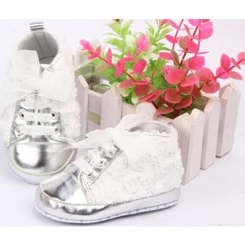 First Walkers Baby Kid Girl Toddler Non-slip Soft Sole Crib Sneaker Shoes Prewalker Boots