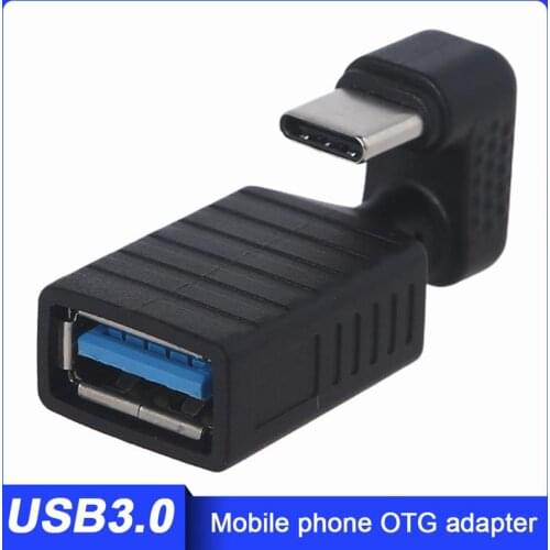 USB C to USB Adapter OTG Cable USB Type C to USB 3.0 180 Degree Up Down Angle Phone U Disk Converter Extension Adapter Connector
