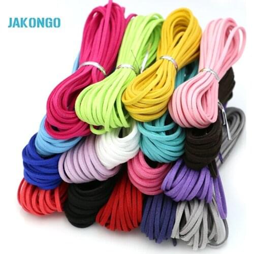 Flat Faux Suede Korean Velvet Leather Cord DIY Rope Thread Jewelry Making Decorative Handicrafts Accessories 3mm