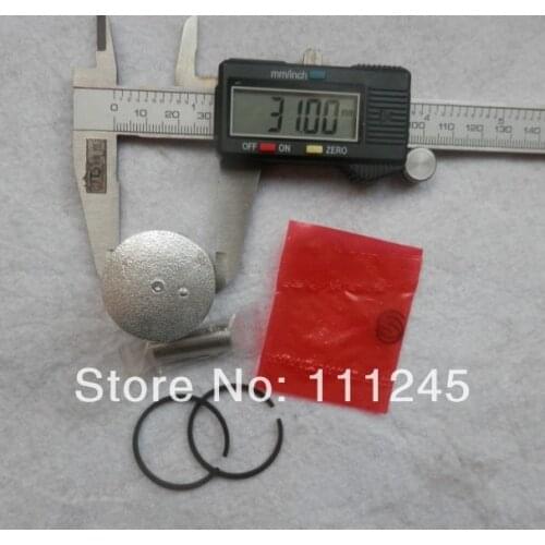 PISTON KIT 31MM FOR CHINESE 1E31F KOLBEN SET 2T 0.8HP SPRAYER TRIMMER EDGER BRUSHCUTTER CYLINDER ASSEMBLY FREE SHIPPING