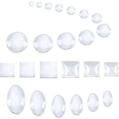 1pack 8mm-38mm 25mm Clear Round Domed Magnifying Clear Glass Cabochon For Pendant Tray Setting DIY Jewelry Photo