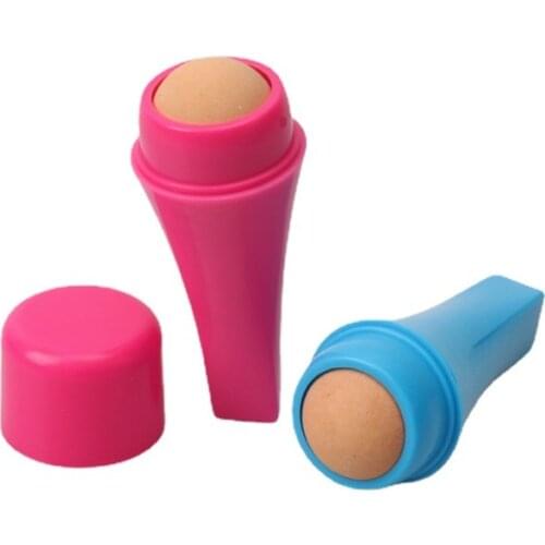 Face Oil Absorbing Roller Volcanic Stone Blemish Remover Face T-zone Oil Removing Rolling Stick Ball Summer Face Shiny Changing