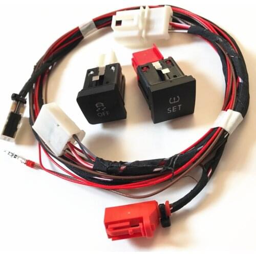 RWSYPL ESP OFF Traction Control Driving Mode Switch + SET Tire Tyre Pressure Switch & Cable For Golf MK5 MK6 1KD 927 117