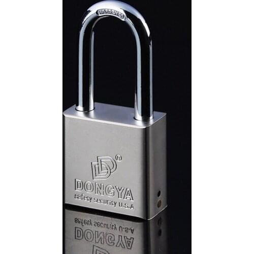 Enlarged long beam padlock atom imitation stainless steel, waterproof and tamper-proof, extended lock 70mm long hook