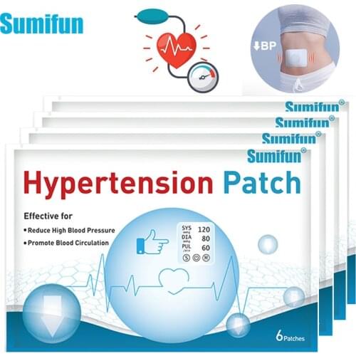 30/60pcs Anti Hypertension Patch Control Blood Pressure Clean Blood Vessel Herbal Extract Stickers Health Care Medical Plaster