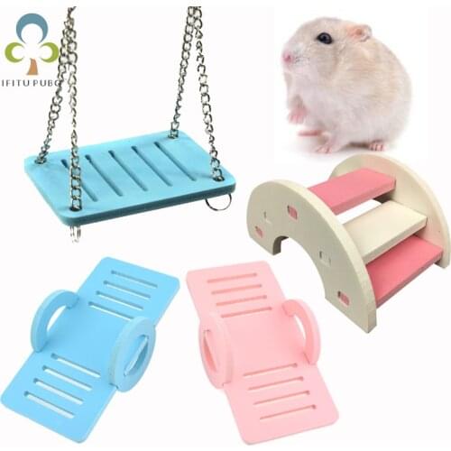 Hamster Toy Hamster Supplies Small Pet Supplies Toys Hamster Swing Seesaw Rainbow Bridge Colorful Little Hamster Accessories LXX
